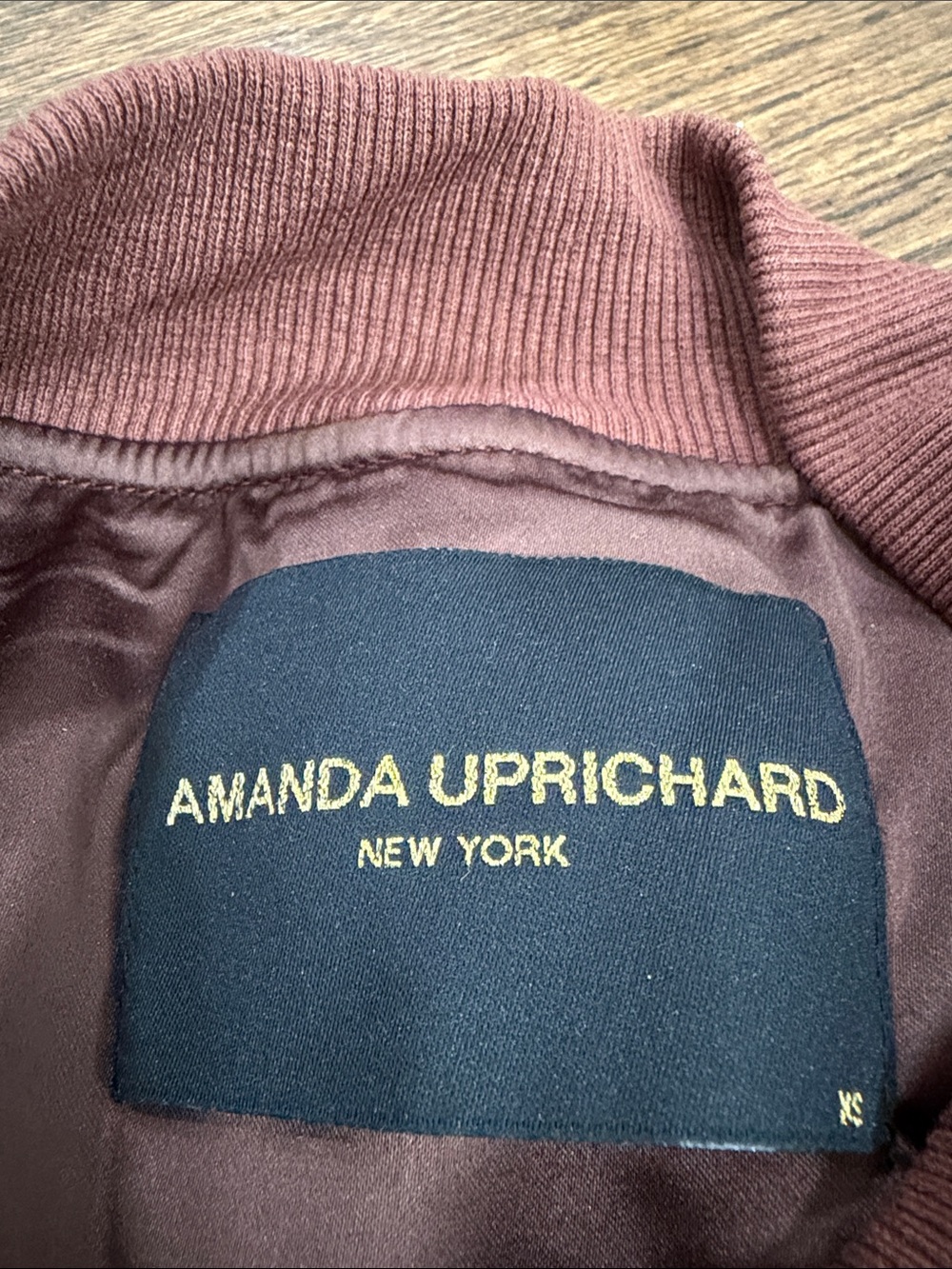 Amanda Uprichard x Revolve Vero Suede Bomber Jacket Brand New - Picture 5 of 6